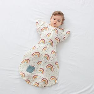 Gigoteuse pour nouveau-né en gaze de coton, anti-humidité, à manches longues, version fine printemps/été - Product Image 3