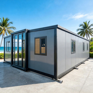 Maison conteneur extensible de luxe à 5 chambres, design personnalisé gratuit, pour 100 pays, 20, 30, 40 pieds, galvanisée, maison bungalow déplaçable - Product Image 1