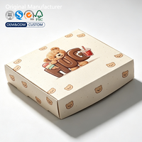 Boîtes à donuts mochi personnalisées en gros, écologiques, avec gaufrage, pelliculage mat, matériaux recyclés, emballage de gâteaux, emballage personnalisé avec logo