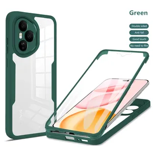 <span class=keywords><strong>Coque</strong></span> complète 360 ° pour Honor 400 Pro Lite Film de protection d'écran Silicone de luxe antichoc couverture arrière de téléphone dur Honor 400 Pro - Product Image 2