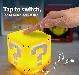 <strong>Mario</strong> LED Question Mark Light Battery USB Rechargeable <strong>Super</strong> <strong>Mario</strong> Sound Night Light Children's Bedroom <strong>Lamp</strong> - Product Image 2