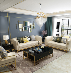 Último diseño nórdico <span class=keywords><strong>occidental</strong></span> de grano superior de cuero puro juegos de sofá hoteles - Product Image 2