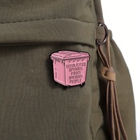 Épingles en métal émaillé de style rose pour femmes US Casual Freedom Lapel Pin for American USA Girls Jeans Bags Ornament