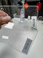 Feuille acrylique scintillante colorée en PMMA avec services de découpe laser et moulage, épaisseur et dimensions personnalisées, surface brillante