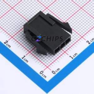 43640-3R Housing (Wire-to-Board / Wire-to-Wire) P=3mm Connector ( Jack Structure: 1x3P )( Pitch: 3mm )( Number of Rows: 1 ) - Product Image 2