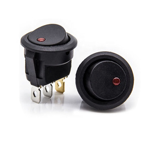 12V 20A Volt LED <b>Lamp</b> Rocker <b>Switch</b> 3Pin KCD1 Round On-Off Rocker <b>Switch</b> for Automobile Refit - Product Image 4