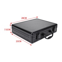 Étui rigide tactique en aluminium pour arme à feu, avec doublure en mousse rembourrée, pour outils de chasse, boîte à outils, valise noire