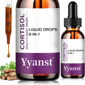 Bebida de alta calidad para el apoyo del cortisol con Ashwagandha, Bálsamo de Limón, Azafrán y Vitaminas para el alivio del estrés, equilibrio del estado de ánimo y RELAJACIÓN - Product Image 1