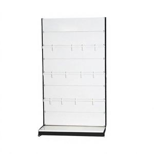 Panneau mural de rangement pour gondole de vente au détail ADONG |   Forme en L, revêtement en poudre, recyclable |   Fixations d'affichage personnalisées |   Fabricant OEM - Product Image 1