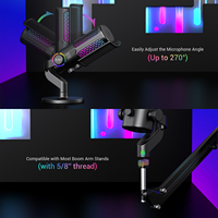 Microphone de jeu à condensateur filaire USB, 20 Hz-20 kHz, pour Shure, vente en gros directe usine OEM