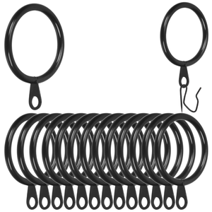 Anneaux de rideau de douche modernes en acier inoxydable à cinq billes, résistants à la rouille, avec glissières robustes en métal pour salle de bain - Product Image 1