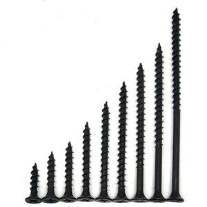 Vis à cloison sèche à tête de bugle <span class=keywords><strong>Phil</strong></span> Drive phosphatées noires durcies vis autotaraudeuses ST3.5X16 pour la construction - Product Image 1