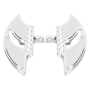 Motorcycle Rear Passenger Floorboards Aluminum Mount Cool Foot Pegs for Harley Touring Street <strong>Glide</strong> Electra <strong>Glide</strong> Softail Dyna - Product Image 3