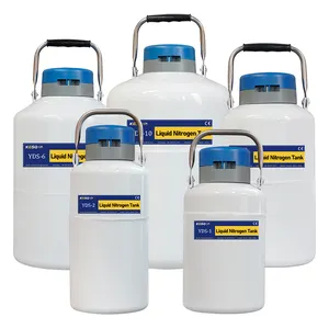 1L-10L Portable Cattle / Goat Frozen Semen Liquid Storage Containers YDS 6 Cryo Liquid Nitrogen Dewar Tank