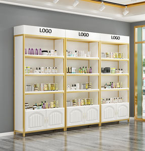 ตู้โชว์เครื่องสำอางแบบตั้งพื้นสำหรับร้านค้า  <span class=keywords><strong>ชั้น</strong></span><span class=keywords><strong>ว</strong></span>างสินค้าสำหรับร้านเสริมส<span class=keywords><strong>ว</strong></span>ย - Product Image 4