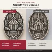 Médaille personnalisée Saint Christophe, Médaille Ange Gardien pour la vente en gros de cadeaux dévotionnels catholiques et commandes en gros sous marque privée