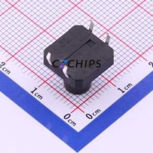 TC-1103-C-P Tactile Switch Through hole Component THT-4P,12x12mm Switch Single Pole Single Throw Round Button 2.6N Through Hole - Product Image 2