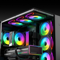 Ventilador de Refrigeración para PC XINMAI de 120 mm con Espejo Infinito ARGB PWM, 5V 3Pin, RGB Direccionable, Rodamiento Hidráulico, Fabricante OEM ODM