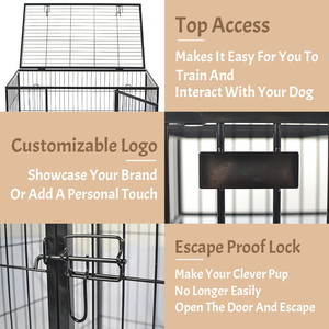 <span class=keywords><strong>Cage</strong></span> pour chien XXL en métal avec plateau en plastique, grande <span class=keywords><strong>cage</strong></span> pour chien - Product Image 2