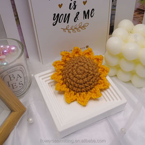 Nhà Máy Bán Buôn Giá Single-Layer Handmade Crochet Hướng Dương Cho Trang Trí Nhà Lễ Hội Cho Ngày Của Mẹ Trở Lại Trường - Product Image 5