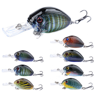 Leurre de pêche imprimé en 3D par transfert thermique UV, 6CM/6.5G, <span class=keywords><strong>micro</strong></span>-leurre dur flottant avec billes sonores, pour lancer longue distance, pour achigan et <span class=keywords><strong>perche</strong></span> - Product Image 1