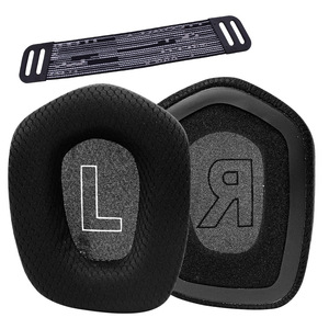 Almohadillas de tela de malla para auriculares de juego compatibles con Logitech G733, calidad OEM, transpirables, de tela deportiva, fundas para auriculares - Product Image 3