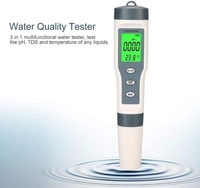 Pluma de medición de pH 3 en 1, medidor de acidez, pluma de prueba de calidad del agua TDS, medidor de instrumento de prueba de pH