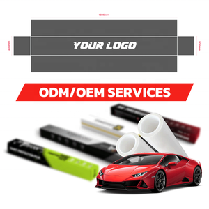 طبقة حماية طلاء رمادية من الساتان الفاخر من البولي يورثين الحراري 7.5mil مقاومة للاصفرار ذاتية الشفاء مقاومة للاشعة البنفسجية لفة متغيرة اللون للجسم - Product Image 4