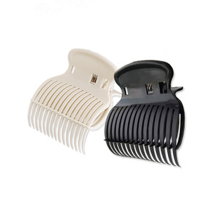 Pince à cheveux isolante thermiquement pour la teinture, la permanente et le conditionnement, en plastique, pour usage en salon, blanche - Product Image 3