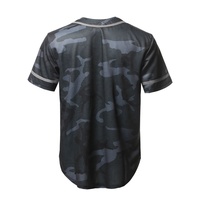 Camiseta Deportiva PIHA SPORTS para Hombre, Diseño Personalizado con Estampado por Sublimación, Rayas de Béisbol, Abertura Lateral, Poliéster/Algodón, con Botones