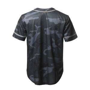 Camiseta Deportiva PIHA SPORTS para Hombre, Diseño Personalizado con Estampado por Sublimación, Rayas de Béisbol, Abertura Lateral, Poliéster/Algodón, con Botones - Product Image 2