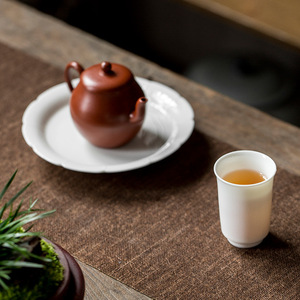 Taza de té de porcelana blanca hecha a mano en Dehua, color sólido, cerámica pura para té Gongfu, uso personal. - Product Image 4
