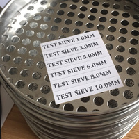 Tamis de test perforé pour le classement des grains de café, maille perforée de 1 mm à 5 mm pour l'utilisation en laboratoire d'analyse des sols