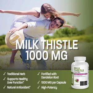 Kapsul herbal organik Susu Thistle Premium kapsul detoks usus besar Pembersih Tubuh detoks kapsul suplemen 1000mg - Product Image 4