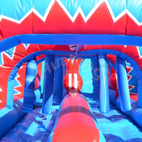 Toboggan Gonflable Tropical Fiesta Breeze pour Fête d'Été - Prix Usine - Toboggan Aquatique Gonflable pour Enfants