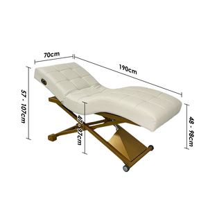 Wholesale Furniture Massage Table Facial Eyelash Bed Salon Chair Beauty Popular 1 Motor Spa Electric Beauty Bed - Product Image 1
