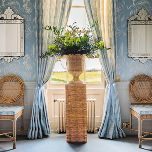 Maceta Grande <span class=keywords><strong>de</strong></span> 126x44 cm con Acabado Mate, Diseño Art Deco <span class=keywords><strong>de</strong></span> Bambú para Decoración <span class=keywords><strong>de</strong></span> Interiores, Maceta <span class=keywords><strong>de</strong></span> Mesa para Plantas Hidropónicas y Narcisos - Product Image 3