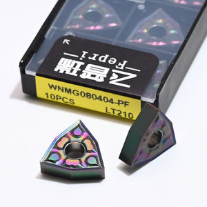 أدوات تشغيل CNC طراز WNMG080404-PF-LT210 مقاس 8 مم بصلابة 65HRC، أداة خراطة خارجية عامة ذات إدخال سلبي، تصنيع حسب الطلب ODM OBM OEM - Product Image 1