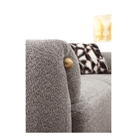 Canapé modulaire sectionnel en suède en forme de L, convertible en lit, de luxe italien de haute qualité, pour hôtel moderne, bureau, salle de sport, sous-sol