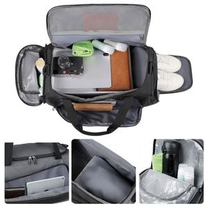 Custom logo Waterproof Duffel Bag High Quality Oxford Gym Bag With Shoes Compartment Promotional Travel Luggage Bag with logo - Product Image 4