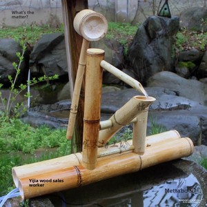 Dispositif de dissuasion <span class=keywords><strong>d</strong></span>'oiseaux en bambou de style <span class=keywords><strong>japonais</strong></span>, goutteur <span class=keywords><strong>d</strong></span>'<span class=keywords><strong>eau</strong></span>, bec verseur de <span class=keywords><strong>bassin</strong></span> à <span class=keywords><strong>eau</strong></span> courante, cascade traditionnelle Shishi-odoshi - Product Image 4