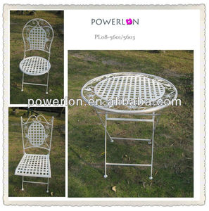 Chaises pliantes en métal antique, jardin Durable, chaises de patio d'extérieur - Product Image 3