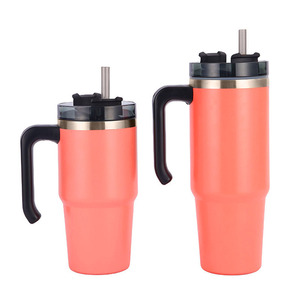20 Oz Stainless Steel Insulated Tumbler <b>With</b> Lid And <b>Straw</b>, Double Wall Vacuum Insulated Coffee Mug Tumbler - Product Image 2