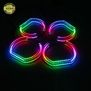 Nouveaux anneaux halo LED RGBW blanc ambre en forme de <span class=keywords><strong>U</strong></span> en cristal pour E90/E91/E82/E87/E60 - Product Image 4