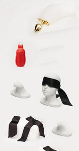 Kit d'esclavage Formation Esclave Silicone Bâillon Boule Métal Queue Plug Anal Collier Chat Esclave Fournitures Amusantes Pour Femme - Product Image 3