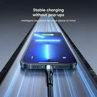 120W 3 en 1 Câble de charge rapide Cordon de chargeur de téléphone universel Câble de chargeur USB Type C pour téléphones iPhone Android