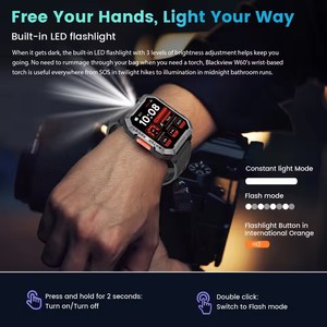 Смарт-часы Blackview W60 2024: Новинка, защищенные, с <span class=keywords><strong>HD</strong></span> TFT-дисплеем 2,01 дюйма, для активного отдыха, с аварийным освещением и функцией звонков по Bluetooth - Product Image 6