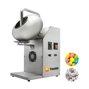 Heating Board Chocolate Coating Machine Sugar Candied Peanut Coat Machine