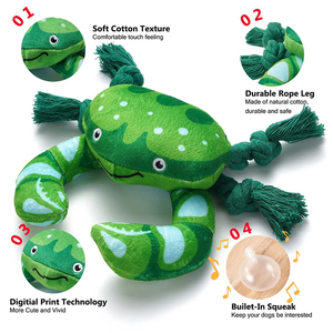 Juguetes de Peluche <span class=keywords><strong>para</strong></span> Perros con Forma de Cangrejo, Personalizables al por Mayor, con Papel Arrugado <span class=keywords><strong>y</strong></span> Sonido, <span class=keywords><strong>para</strong></span> Cachorros, Entretenimiento Diario <span class=keywords><strong>y</strong></span> Limpieza Dental - Product Image 3