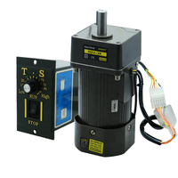 Kit Moteur à Induction CA 90W / 120W 110V/220V Monophasé & Triphasé à Vitesse Réglable avec Contrôleur pour Convoyeurs et Emballage